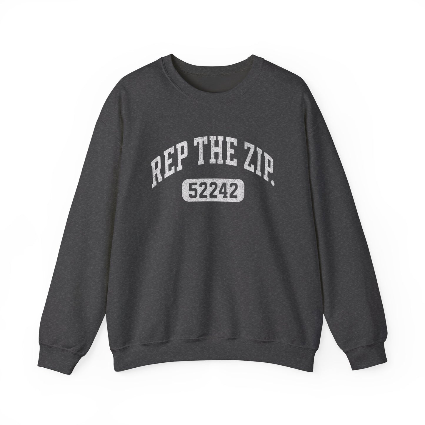 "Rep the Zip" 52242 Vintage Collegiate Pullover - IOWA