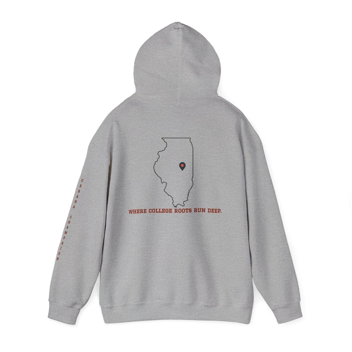 College Town Hoodie Collection - Champaign Urbana 61801