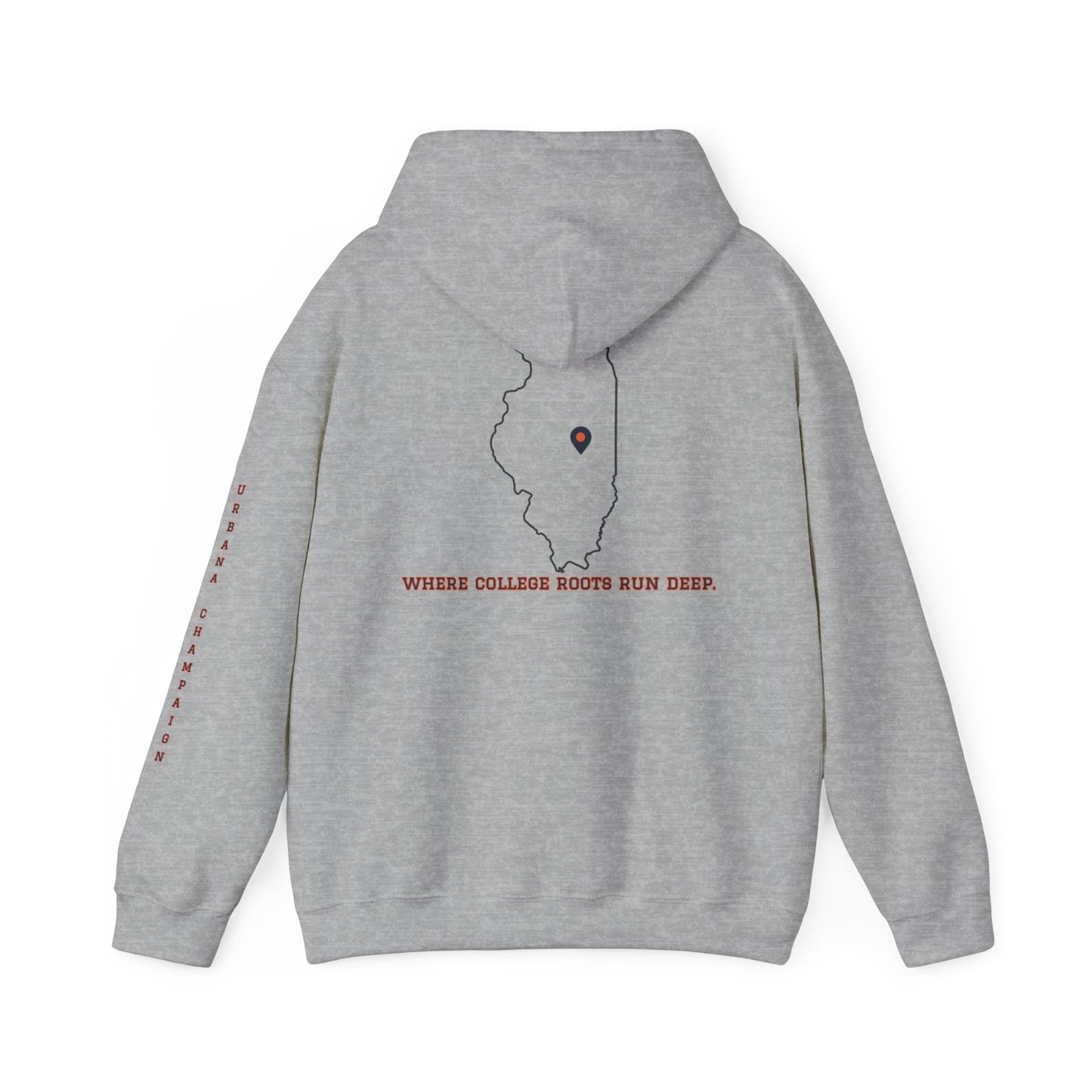 College Town Hoodie Collection - Champaign Urbana 61801
