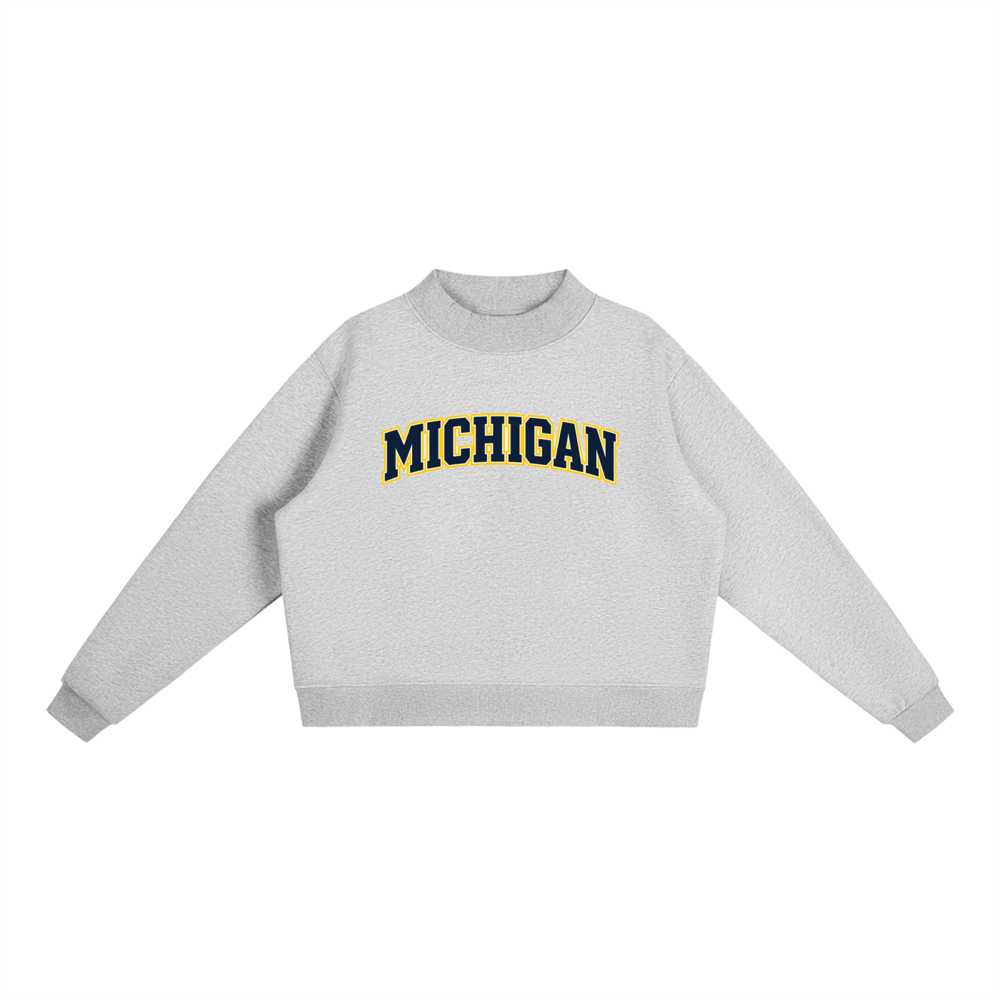 michigan,univeristy of michigan,ann arbor,go blue,the big house,college gear,college mock neck